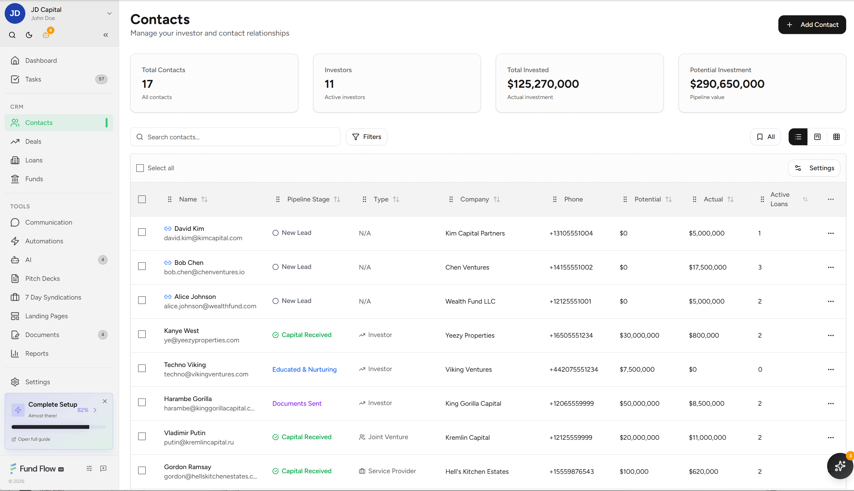 Fund Flow OS Private Lender Database — 9M verified private lender records